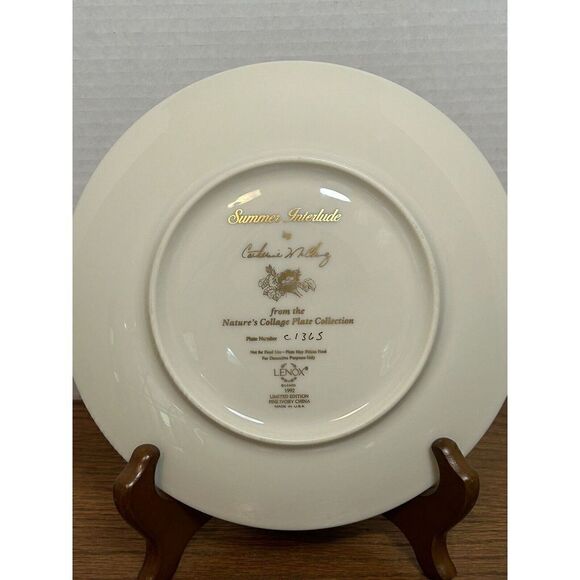 Set of 7 Lenox by Catherine McClung Nature's Collage Bird Plates 8” - Picture 11 of 15